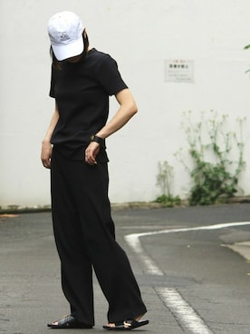 「JOURNAL STANDARD（ジャーナルスタンダード）のアイテム（帽子）」を使った、takimotoさん（レディース・165cm）の夏コーディネート