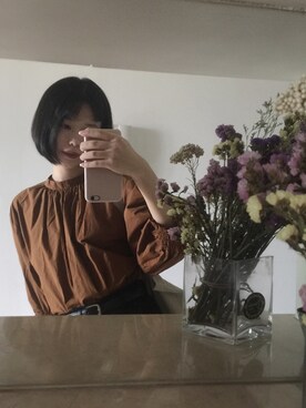 「顔」｜lizzy_ivorycamelliaさん（レディース・166cm）の秋コーディネート