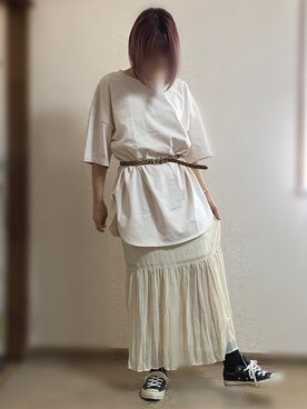 h a n aさん（レディース・166cm）の春コーディネート