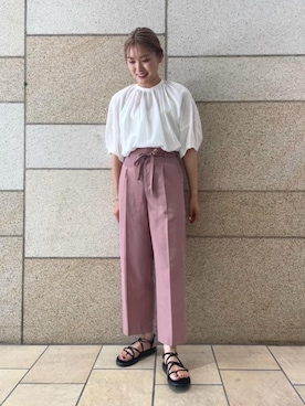 YAMASHITA MARIKOさん（レディース・168cm）の夏コーディネート