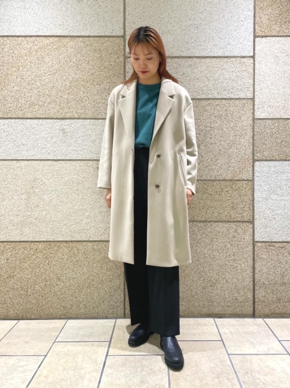 美品　BY HAMILTON WOOL MIXドロップショルダーテーラーコート BEAUTY&YOUTH UNITED ARROWS（ビューティーアンドユース