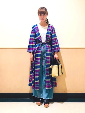 「LEPSIM（レプシィム）のアイテム（イヤリング）」を使った、izuminさん（レディース・155cm）の春コーディネート