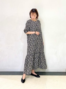 「LEPSIM（レプシィム）のアイテム（シャツワンピース）」を使った、izuminさん（レディース・155cm）の春コーディネート