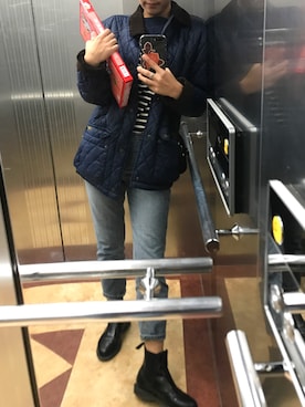 「Polo Ralph Lauren」｜「アイテム（MA-1）」を使った、joy Cさん（レディース・167cm）の秋コーディネート