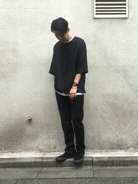 「KOMONO.（コモノ）のアイテム」を使った、HIROKI KUBOさん（メンズ・178cm）の夏コーディネート