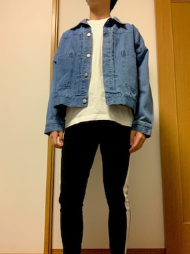 「kutir（クティール）のアイテム（デニムジャケット）」を使った、hrtさん（メンズ・172cm）の春コーディネート