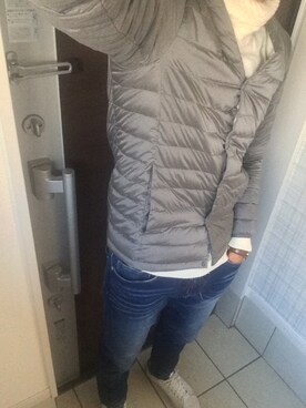 「Daniel Wellington（ダニエルウェリントン）の【Daniel Wellington】レザーバンド３６ＭＭ（アナログ腕時計）」を使った、Fuyuki Ueharaさん（メンズ・175cm）の冬コーディネート