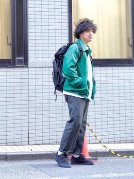 「DSPTCH（ディスピッチ）のアイテム」を使った、くりっとさん（メンズ・164cm）の秋コーディネート