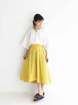 「アイテム（ピアス（両耳用））」を使った、MAKORIさん（レディース・159cm・30代）の春コーディネート