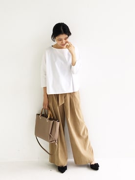 「アイテム（ピアス（両耳用））」を使った、MAKORIさん（レディース・159cm・30代）の秋コーディネート
