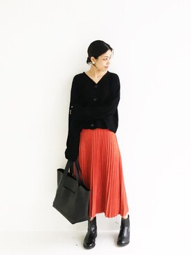 「アイテム（ピアス（両耳用））」を使った、MAKORIさん（レディース・159cm・30代）の秋コーディネート