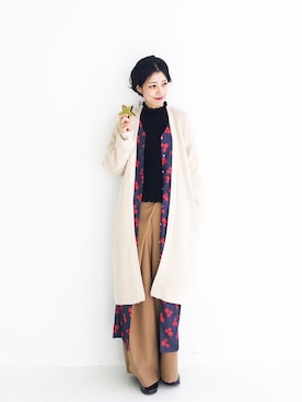 MAKORIさん（レディース・159cm）の冬コーディネート