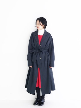 「haco!（ハコ）のアイテム（ジャケット/アウター）」を使った、MAKORIさん（レディース・159cm）の冬コーディネート