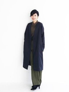 「haco!（ハコ）のアイテム（ジャケット/アウター）」を使った、MAKORIさん（レディース・159cm）の冬コーディネート