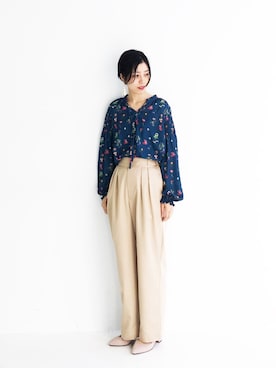 「haco!（ハコ）のアイテム」を使った、MAKORIさん（レディース・159cm）の春コーディネート