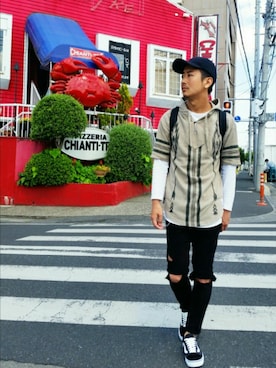 Bayflow インレイメキシカンパーカーを使ったメンズ人気ファッションコーディネート Wear Bayflow インレイメキシカンパーカーを使ったメンズ人気ファッションコーディネート Wear