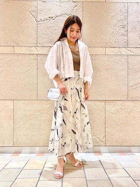 新垣 茜さん(レディース・152cm)の春コーディネート