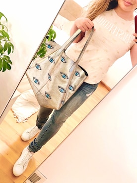 「Lucky Brand（ラッキーブランド）のアイテム」を使った、ｳﾞｨ ｳﾞｨ ｱ ﾝ ﾄﾞﾗ ｲ ﾌﾞさん（レディース・160cm）の夏コーディネート