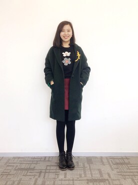 「Lily（リリイ）のアイテム（ジャケット/アウター）」を使った、Danazddさん（レディース・166cm）の冬コーディネート