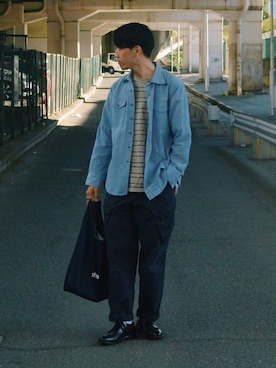 「itten.（イッテン）のアイテム」を使った、ヨーヘイさん（メンズ・185cm）の秋コーディネート