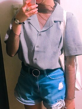 結  梨  弥さん（レディース・162cm）の夏コーディネート