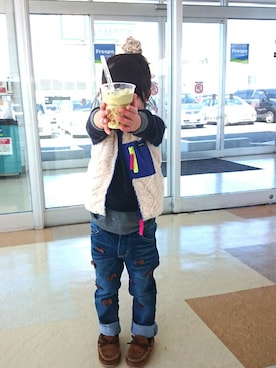 ratoco*さん(キッズ・90cm)の冬コーディネート