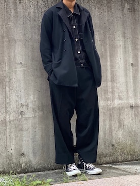「MONKEY TIME（モンキータイム）のアイテム（ブルゾン）」を使った、kenさん（メンズ・179cm）の春コーディネート