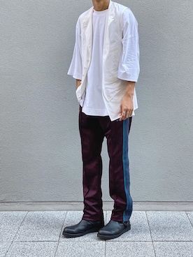 「Yohji Yamamoto（ヨウジヤマモト）のアイテム（ブーツ）」を使った、kenさん（メンズ・179cm）の夏コーディネート