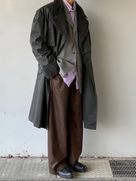 「sunsea」｜「アイテム（ブーツ）」を使った、kenさん（メンズ・179cm）の冬コーディネート