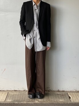 「sunsea」｜「アイテム（ブーツ）」を使った、kenさん（メンズ・179cm）の冬コーディネート