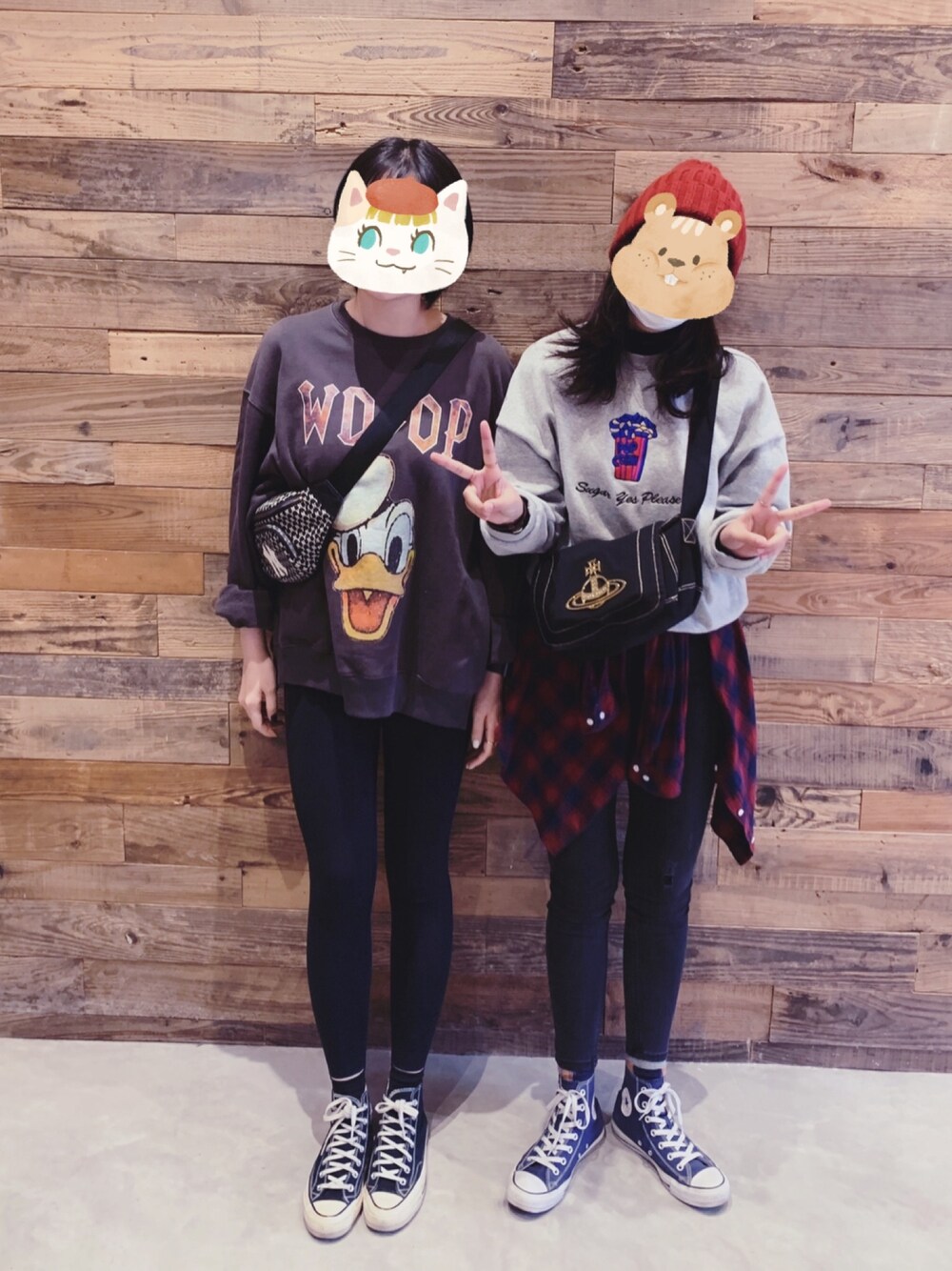 「CONVERSE1970、秋服準備はじめました、Vivienne Westwood」｜「H&Mのアイテム（その他パンツ、ブラック系）」を使った、maruko824さん（レディース・164cm）の秋コーディネートの1枚目の写真