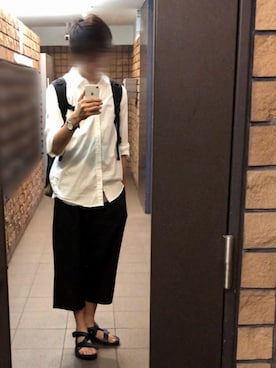 「ガウチョパンツ」｜ながし　観賞用になりましたさん（メンズ・172cm・10代）の夏コーディネート