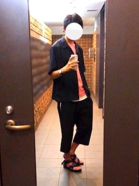 「ガウチョパンツ」｜ながし　観賞用になりましたさん（メンズ・172cm・10代）の夏コーディネート