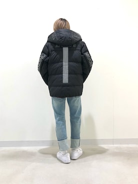 「AVIREX（アヴィレックス）のアイテム（ダウンジャケット/コート）」を使った、ふく。さん（メンズ・175cm）の冬コーディネート