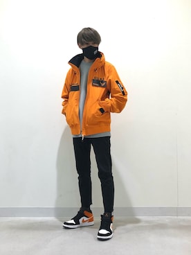 メンズのジャケット アウター オレンジ 橙色系 コーディネート Zozotown