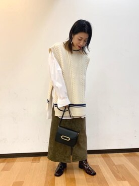 Kumamoto Hitomiさん(レディース・157cm)の秋コーディネート