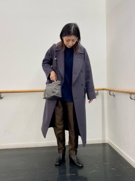 「BEAUTY&YOUTH UNITED ARROWS（ビューティーアンドユースユナイテッドアローズ）のBY レオパードジャカードバックゴムテーパードパンツ ◆（その他パンツ）」を使った、Kumamoto　Hitomiさん（レディース・157cm）の秋コーディネート