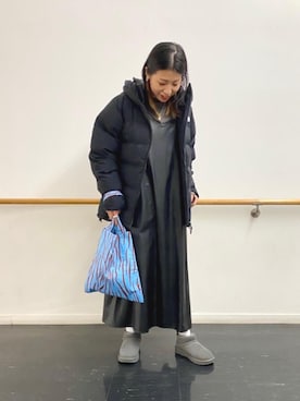 Kumamoto Hitomiさん(レディース・157cm)の冬コーディネート