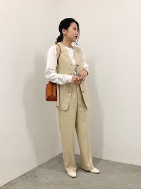 「BEVERLY（ビバリー）のアイテム」を使った、Kumamoto　Hitomiさん（レディース・157cm）の春コーディネート