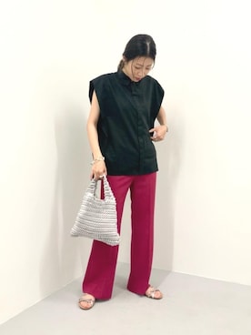 Kumamoto　Hitomiさん（レディース・157cm）の夏コーディネート