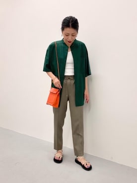 Kumamoto　Hitomiさん（レディース・157cm）の夏コーディネート