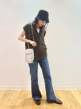 Kumamoto　Hitomiさん（レディース・157cm）の夏コーディネート