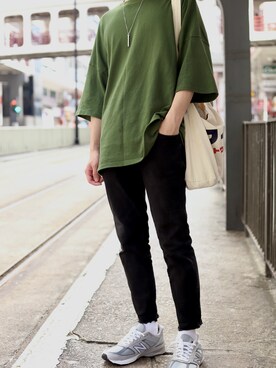 「FILA（フィラ）のアイテム（バッグ）」を使った、chllammさん（メンズ・173cm）の夏コーディネート