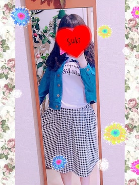 「F i.n.t（フィント）のアイテム（ジャケット/アウター）」を使った、リズ♡さん（レディース・155cm）の春コーディネート
