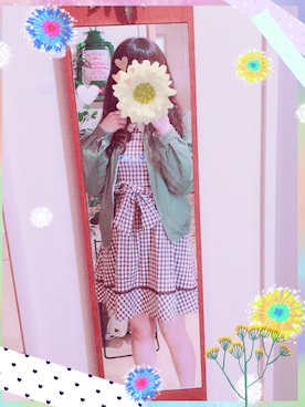 「フリマ」｜「アイテム（ジャケット/アウター）」を使った、リズ♡さん（レディース・155cm）の春コーディネート