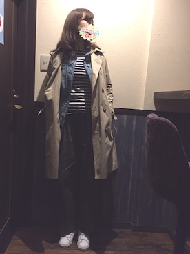 「JOURNAL STANDARD relume（ジャーナルスタンダード　レリューム）のアイテム（トレンチコート）」を使った、sowachanさん（レディース・163cm）の春コーディネート