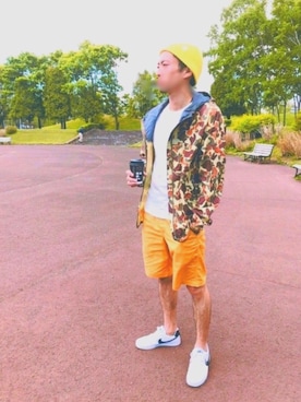 「Right-on（ライトオン）のアイテム（ナイロンジャケット）」を使った、のふさん（メンズ・173cm）の春コーディネート