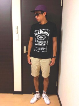 「ソックス」｜「アイテム（財布/小物）」を使った、のふさん（メンズ・174cm）の夏コーディネート