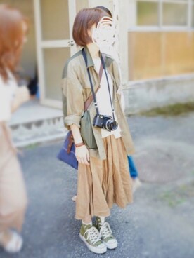 「w closet」｜「アイテム（ブルゾン）」を使った、nemuoさん（レディース・153cm）の夏コーディネート