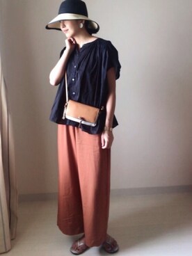 HIKARI  HAGAさん（レディース・159cm）の夏コーディネート